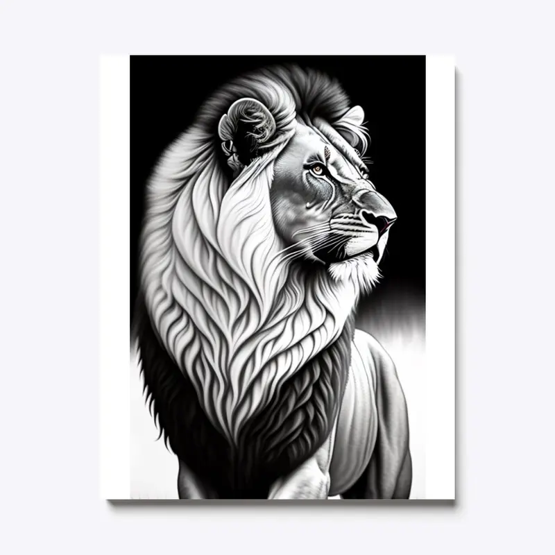 Lion Roar Art Print Tshirt 