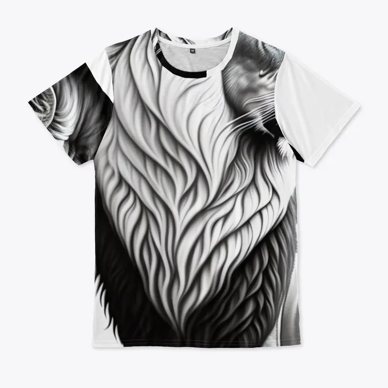 Lion Roar Art Print Tshirt 