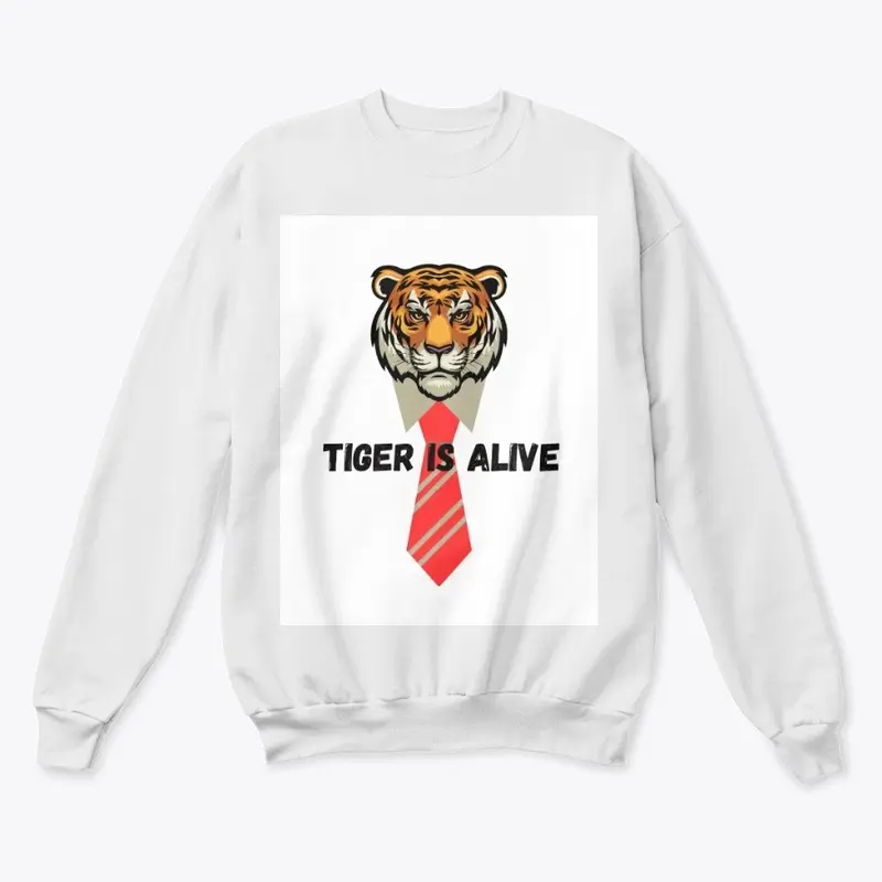 Alive Tiger with Tie Tshirt 