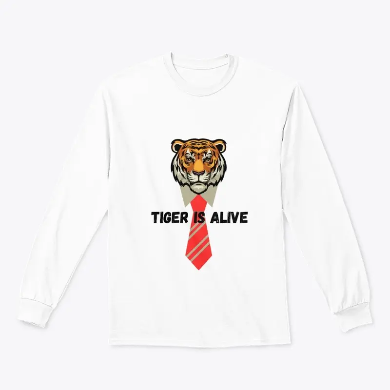 Alive Tiger with Tie Tshirt 