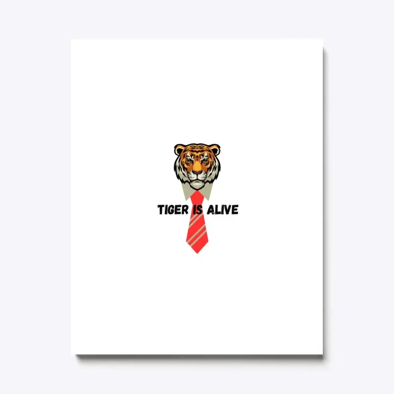 Alive Tiger with Tie Tshirt 